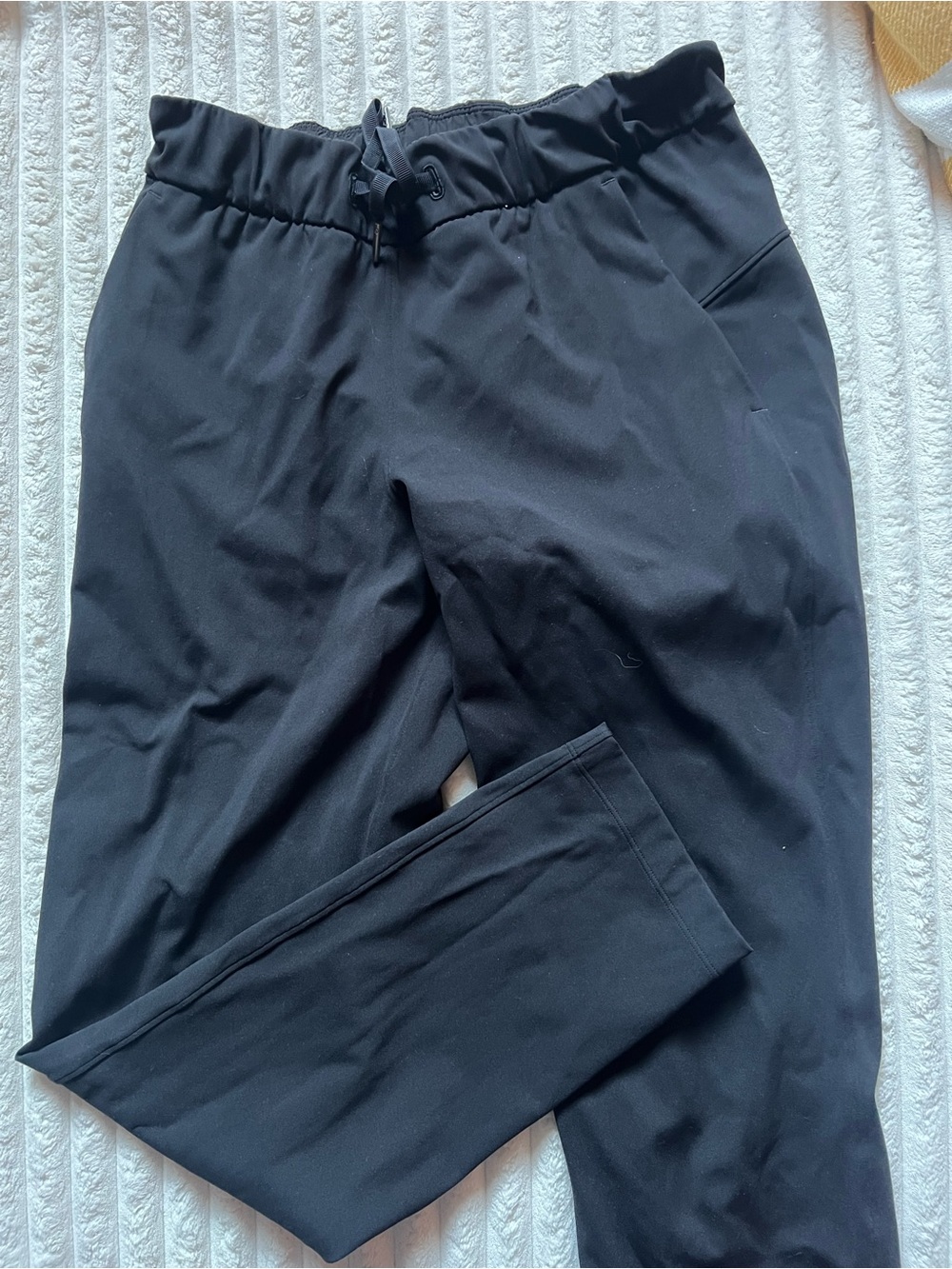 lululemon athletica Black Drawstring Track Joggers